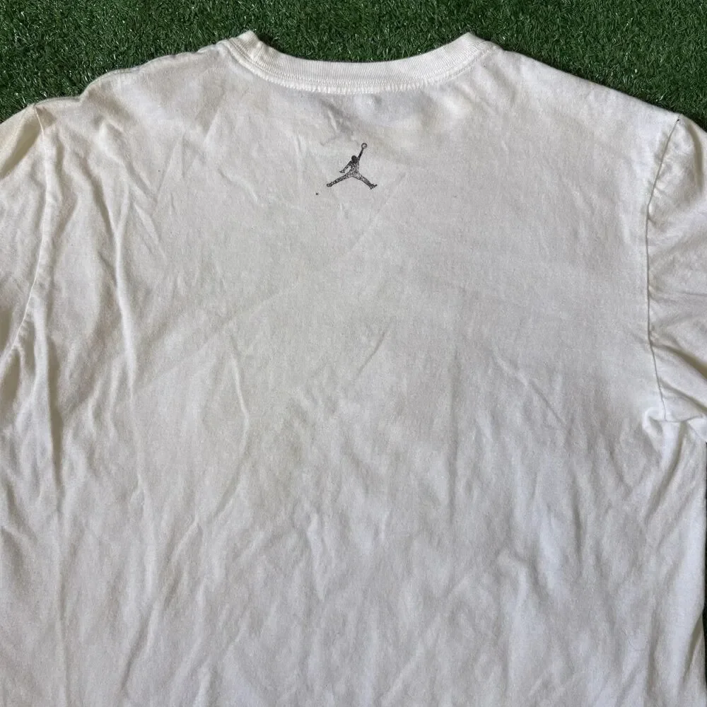 Nike Air Jordan 4 Cements Shirt Men’s Medium White Jumpman Logo White